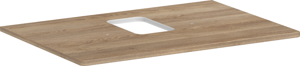 HANSGROHE Xelu Q Konsole 780/550 mit Ausschnitt mittig für Aufsatzwaschtisch mit Hahnloch #54120230 - Eiche Natur