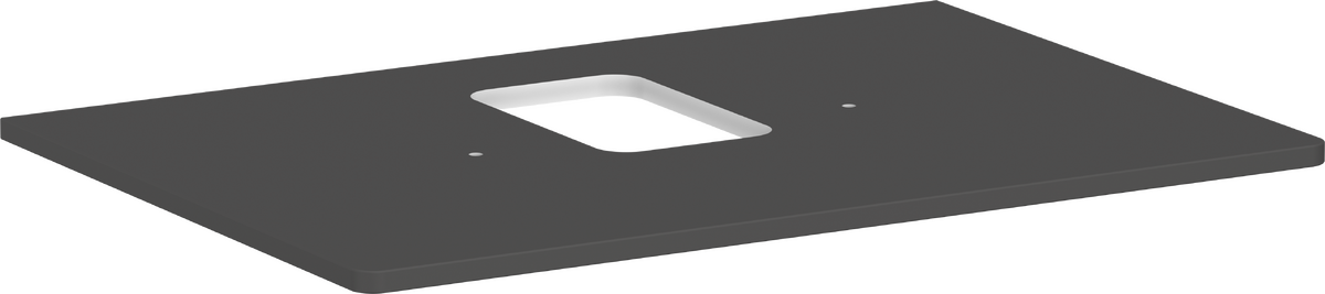 HANSGROHE Xelu Q Konsole 780/550 mit Ausschnitt mittig für Aufsatzwaschtisch mit Hahnloch #54120910 - Diamantgrau Matt