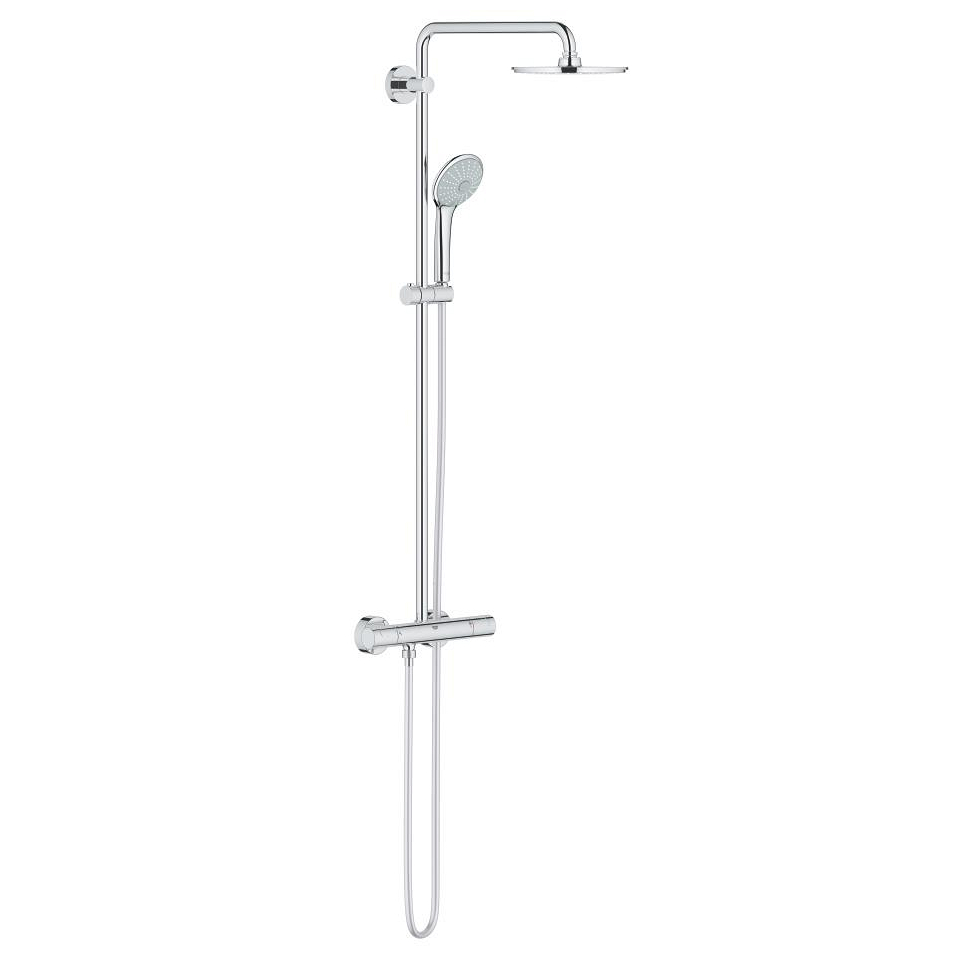 GROHE Euphoria System 210 Duschsystem mit Thermostatbatterie für die Wandmontage #27964000 - chrom