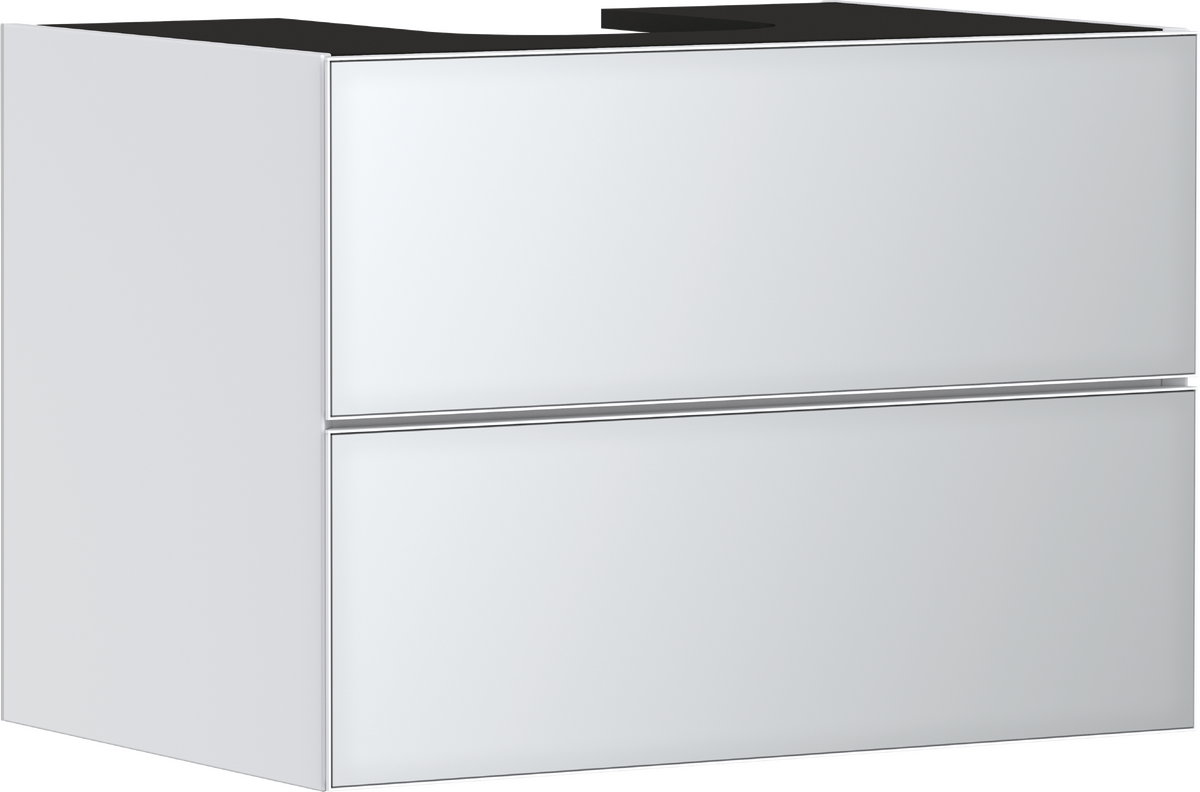 HANSGROHE Xevolos E Waschtischunterschrank Mattweiß 780/550 mit 2 Schubkästen für Konsole mit Ausschnitt mittig #54187320 - Mattweiß