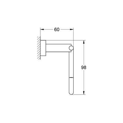GROHE Essentials Cube WC-Papierhalter #40507000 - chrom