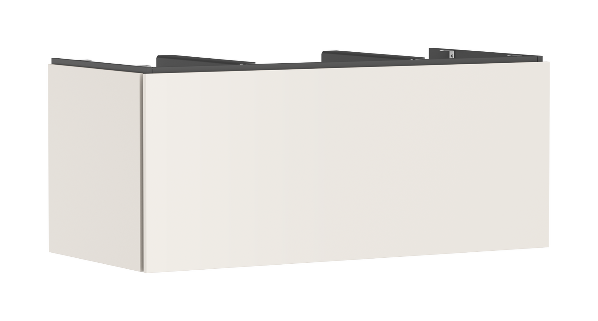 HANSGROHE Xilesa E Waschtischunterschrank 1180/550 mit 1 Schubkasten für Konsole mit Ausschnitt mittig #54267780 - Sandbeige Matt