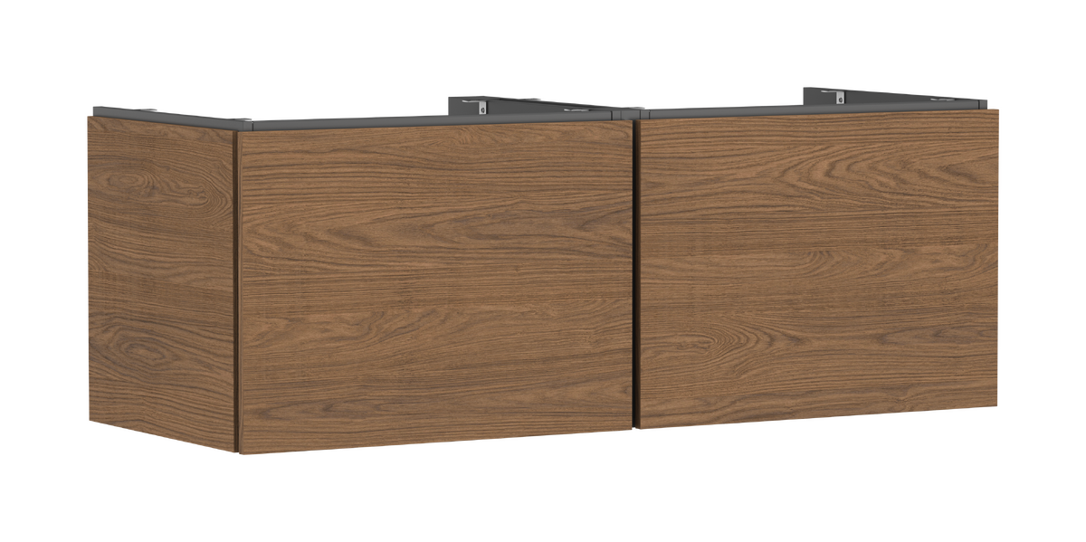 HANSGROHE Xilesa E Waschtischunterschrank 1375/550 mit 2 Schubkasten für Konsole #54268550 - Eiche Kaschmir