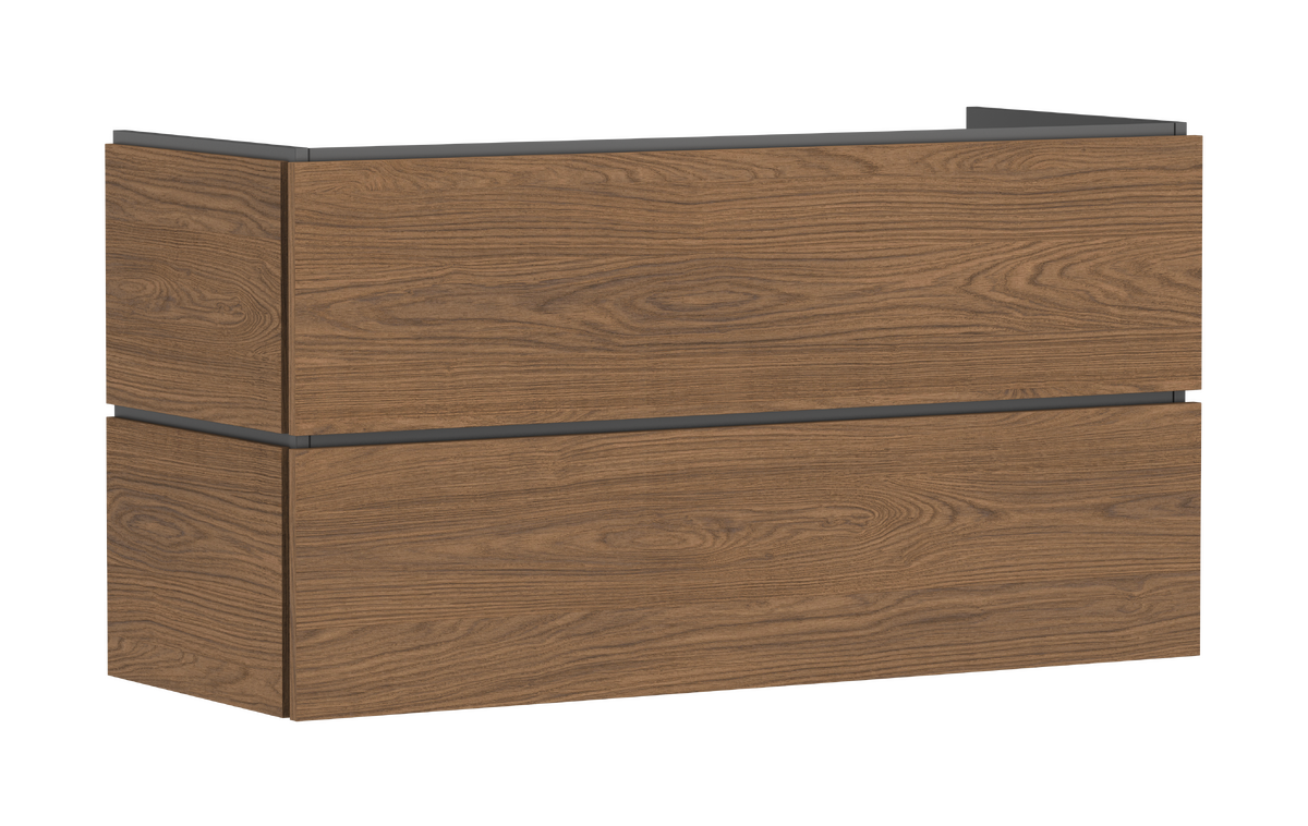 HANSGROHE Xilesa E Waschtischunterschrank 1180/470 mit 2 Schubkästen PushOpen für Waschtisch #54298550 - Eiche Kaschmir
