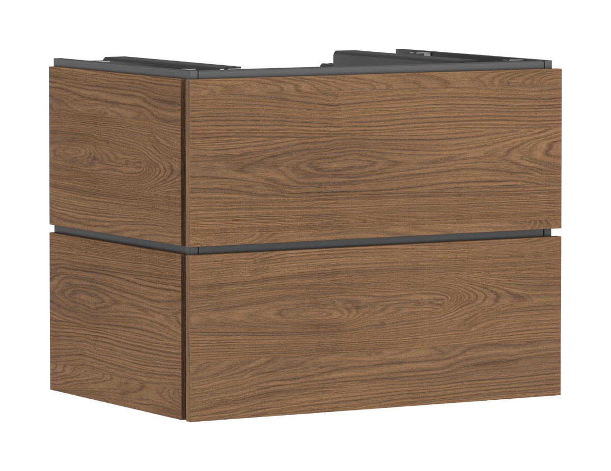 HANSGROHE Xilesa E Waschtischunterschrank 780/550 mit 2 Schubkästen für Konsole mit Ausschnitt mittig #54299550 - Eiche Kaschmir