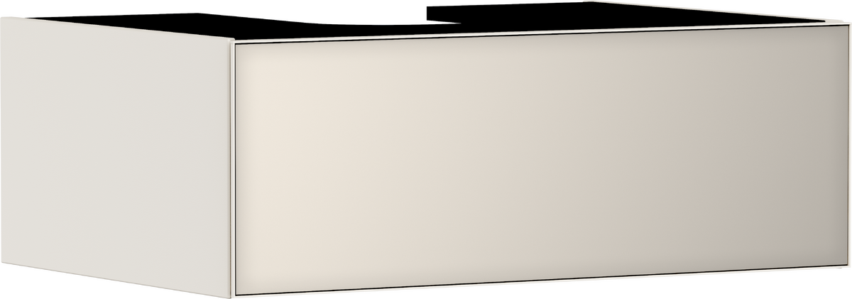 HANSGROHE Xevolos E Waschtischunterschrank Sandbeige Matt 780/550 mit 1 Schubkasten für Konsole mit Ausschnitt mittig #54311790 - Sandbeige Matt