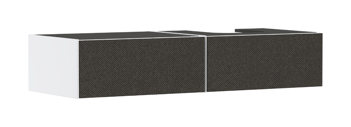 HANSGROHE Xevolos E Waschtischunterschrank Mattweiß 1370/550 mit 2 Schubkästen für Konsole mit Ausschnitt rechts #54322660 - Mattweiß
