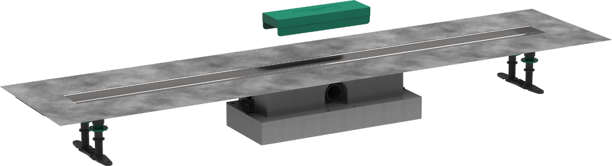 HANSGROHE uBox universal Komplettset für flache Installation 1200 für Duschrinnen Fertigsets #56021180