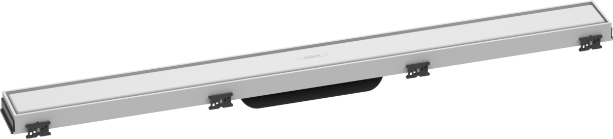 HANSGROHE RainDrain Match Fertigset Duschrinne 800 mit höhenverstellbarem Rahmen #56038700 - Mattweiß