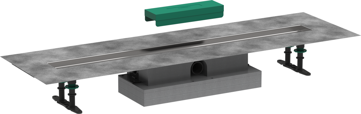 HANSGROHE uBox universal Komplettset für flache Installation 900 für Duschrinnen Fertigsets #56019180
