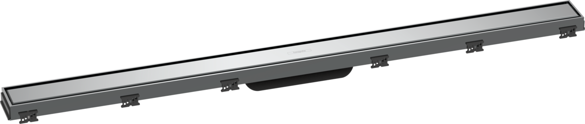 HANSGROHE RainDrain Match Fertigset Duschrinne 1000 mit höhenverstellbarem Rahmen #56041000 - Chrom