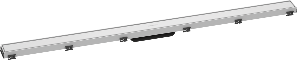 HANSGROHE RainDrain Match Fertigset Duschrinne 1200 mit höhenverstellbarem Rahmen #56042700 - Mattweiß