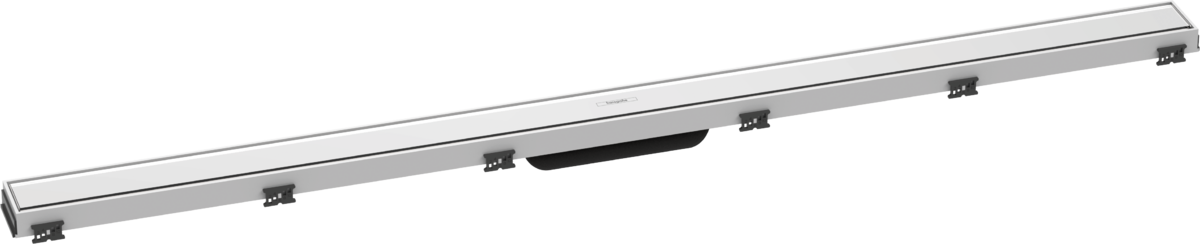 HANSGROHE RainDrain Match Fertigset Duschrinne 1200 mit höhenverstellbarem Rahmen #56042450 - Weiß