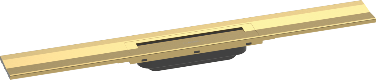 HANSGROHE RainDrain Flex Fertigset Duschrinne 700 kürzbar zur Wandmontage #56050990 - Polished Gold Optic