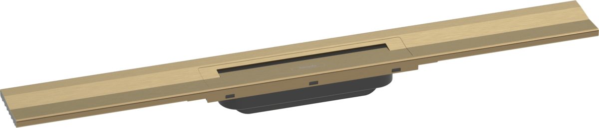 HANSGROHE RainDrain Flex Fertigset Duschrinne 700 kürzbar zur Wandmontage #56050140 - Brushed Bronze