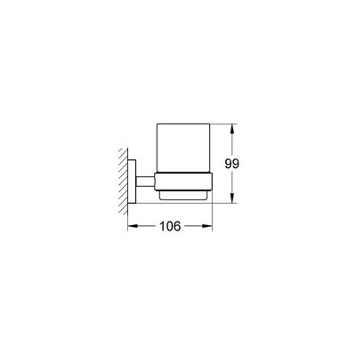 GROHE Essentials Halter #40369000 - chrom