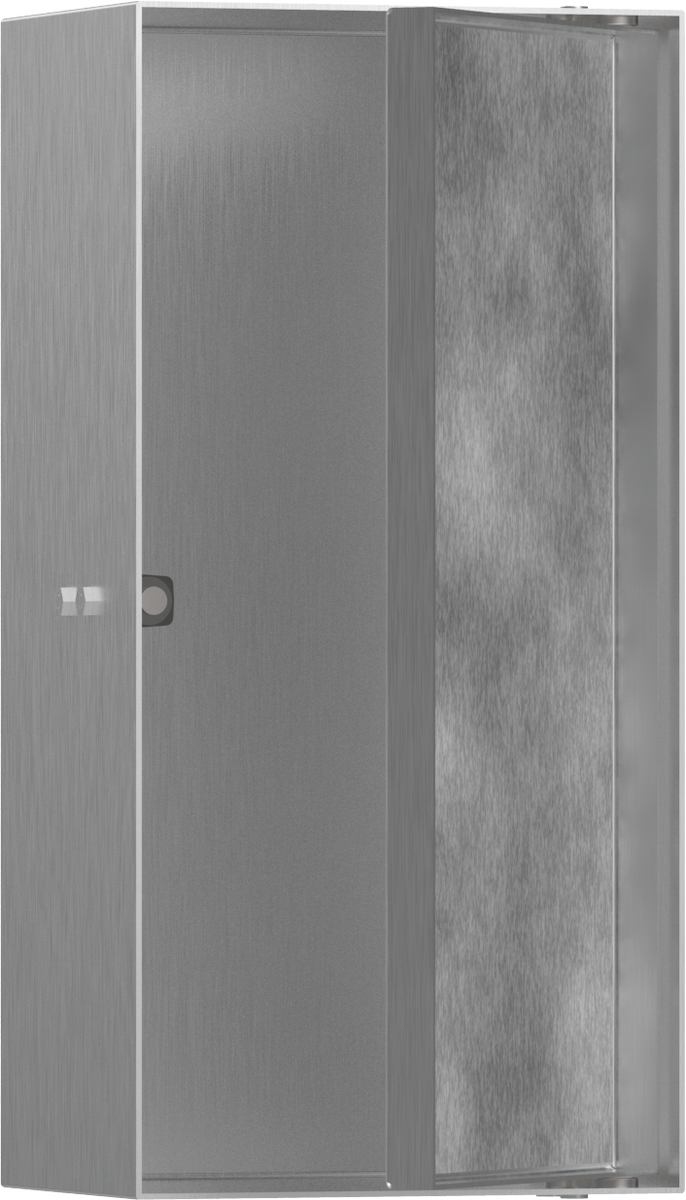 HANSGROHE XtraStoris Rock Wandnische mit befliesbarer Tür 300/150/100 #56082800 - Edelstahl gebürstet
