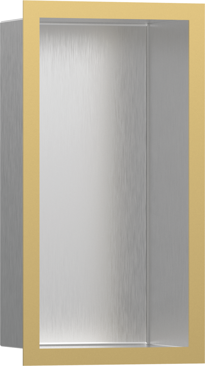 HANSGROHE XtraStoris Individual Wandnische Edelstahl gebürstet mit Designrahmen 300/150/100 #56094990 - Edelstahl gebürstet