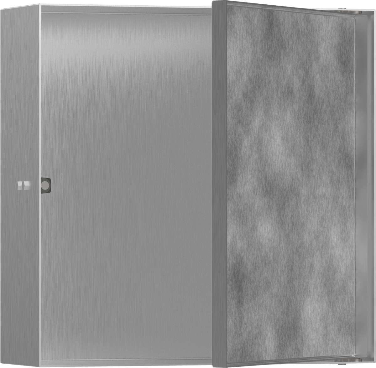 HANSGROHE XtraStoris Rock Wandnische mit befliesbarer Tür 300/300/100 #56085800 - Edelstahl gebürstet