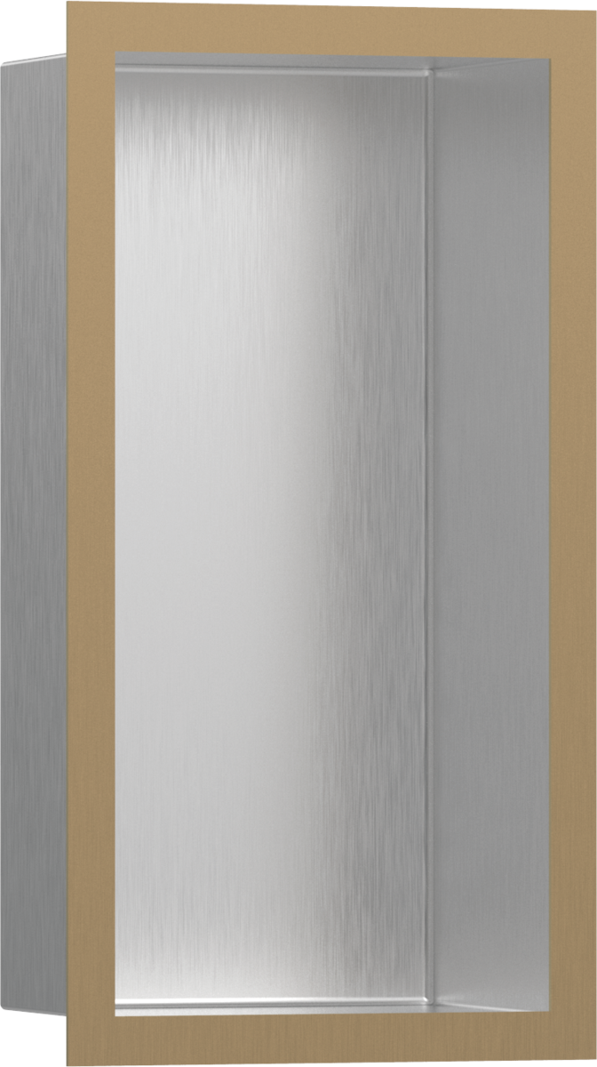 HANSGROHE XtraStoris Individual Wandnische Edelstahl gebürstet mit Designrahmen 300/150/100 #56094140 - Edelstahl gebürstet