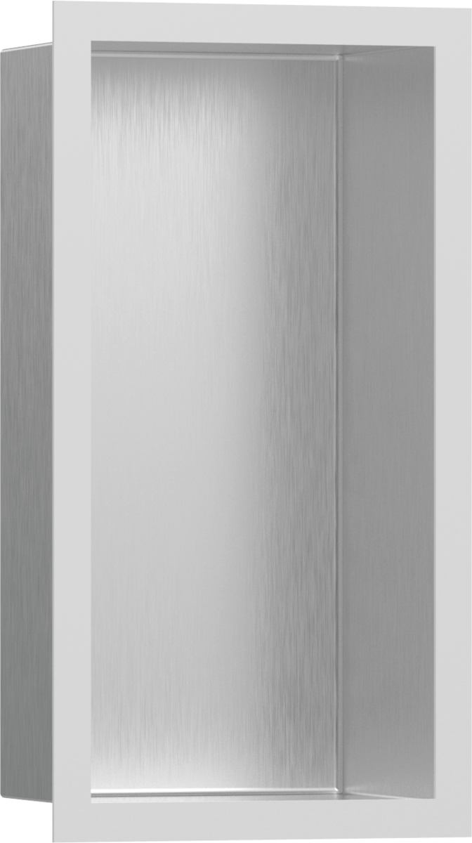 HANSGROHE XtraStoris Individual Wandnische Edelstahl gebürstet mit Designrahmen 300/150/100 #56094700 - Edelstahl gebürstet