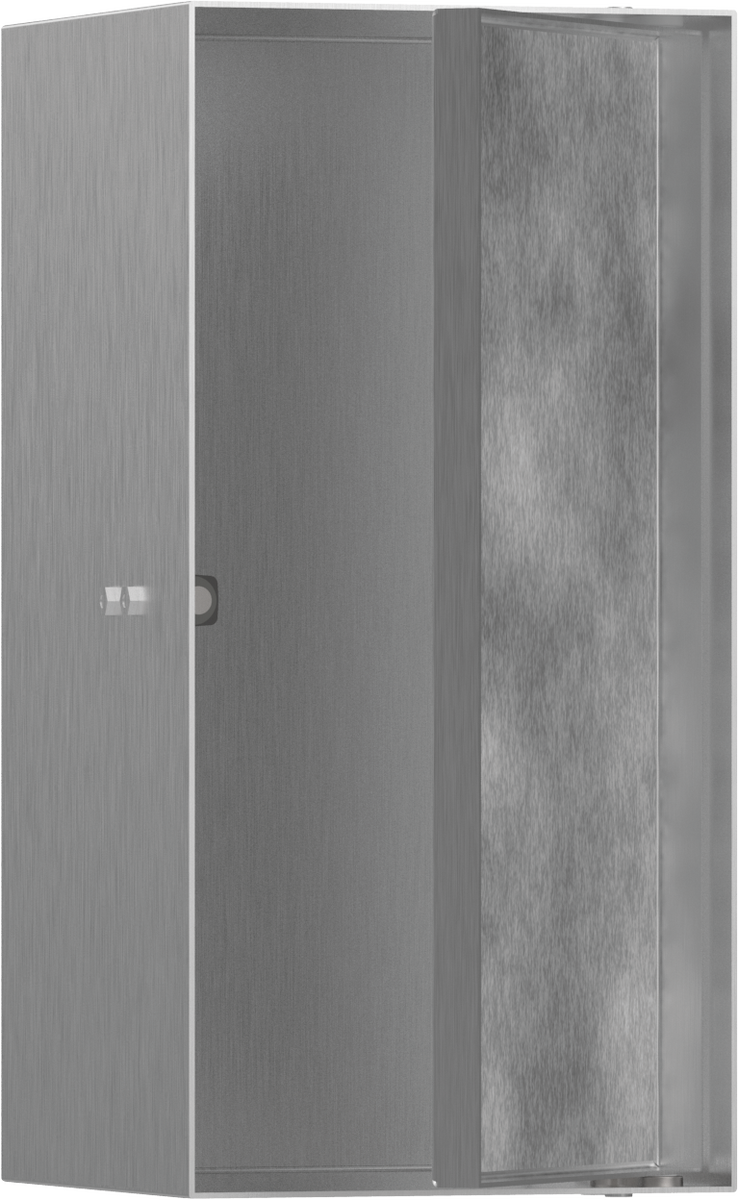 HANSGROHE XtraStoris Rock Wandnische mit befliesbarer Tür 300/150/140 #56088800 - Edelstahl gebürstet