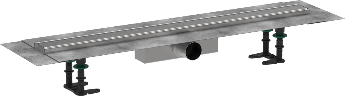HANSGROHE RainDrain Compact Komplettset Duschrinne 800 für Standardinstallation #56178800 - Edelstahl gebürstet