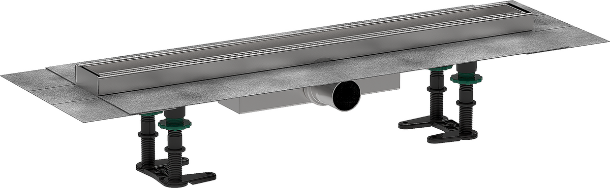 HANSGROHE RainDrain Compact Komplettset Duschrinne 600 befliesbar für flache Installation #56163000