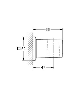 GROHE Allure Brilliant Wandbrausehalter #27706000 - chrom
