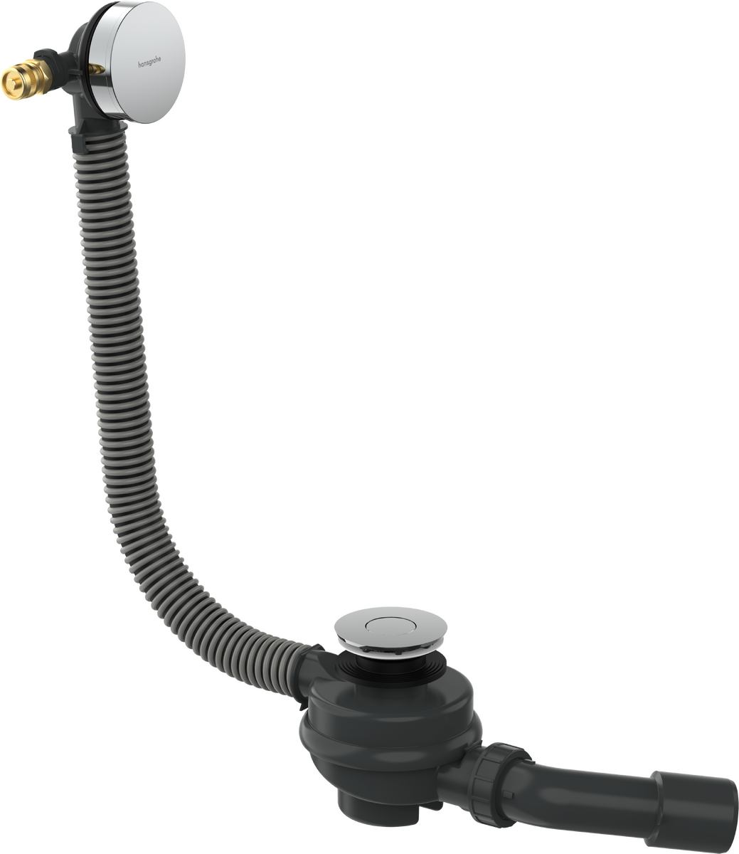 HANSGROHE Flexaplus Komplettset Ab- und Überlaufgarnitur für Badewanne #58154000 - Chrom