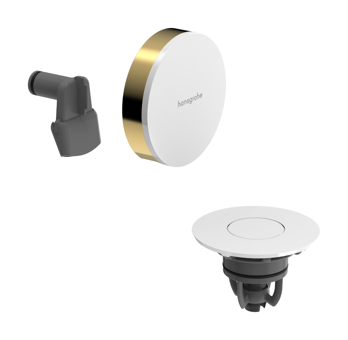 HANSGROHE Exafill Fertigset Wanneneinlauf, Ablauf- und Überlaufgarnitur #58119990