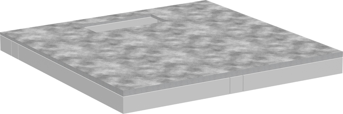 HANSGROHE RainDrain Board Befliesbares Duschelement 1000/1000 mit Installationsset #56256000