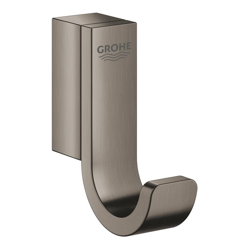 GROHE Selection Einfacher Bademantelhaken hard graphite gebürstet 41039AL0