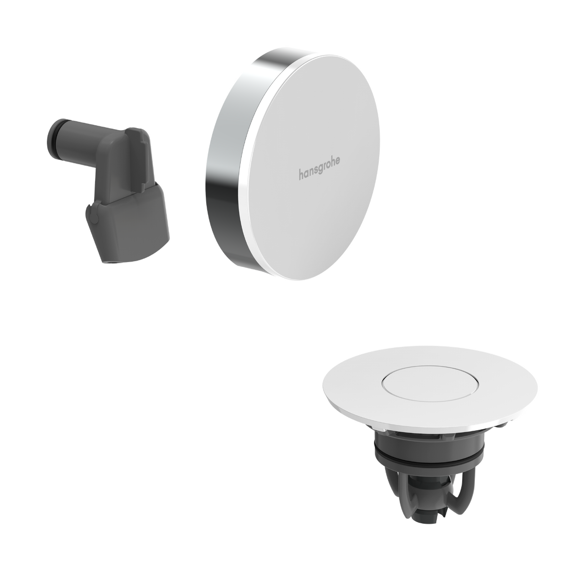 HANSGROHE Exafill Fertigset Wanneneinlauf, Ablauf- und Überlaufgarnitur #58119000