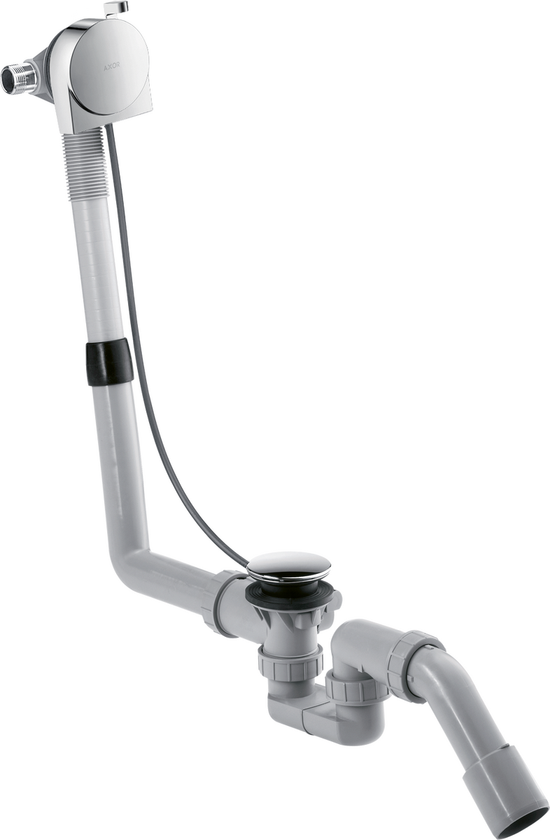HANSGROHE Komplettset Wanneneinlauf, Ablauf- und Überlaufgarnitur für Normalwannen #58307000 - Chrom