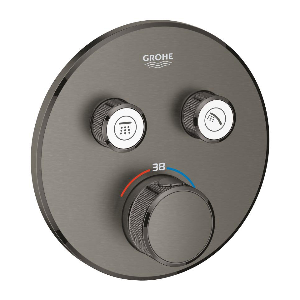 GROHE Grohtherm SmartControl Thermostat mit 2 Absperrventilen 29119AL0 Hard Graphite