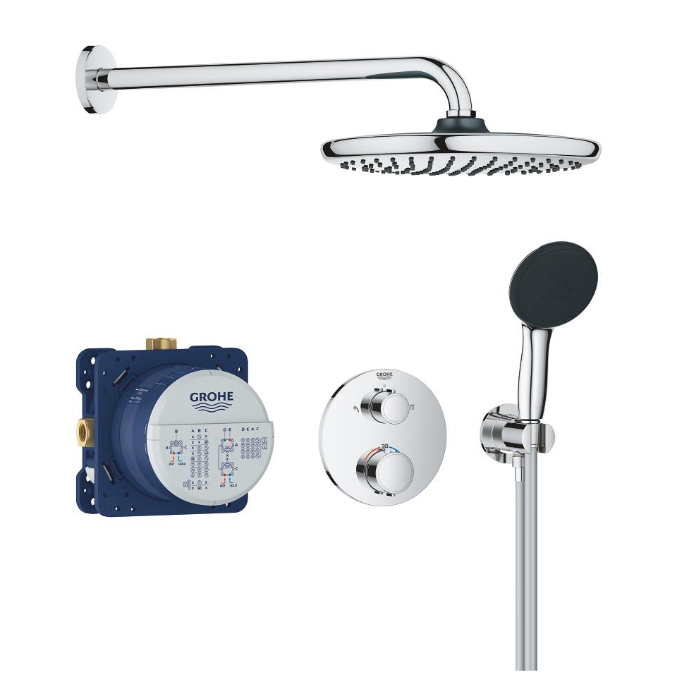 GROHE Precision Thermostat Duschsystem Unterputz mit Vitalio Start 250 #34883000 - chrom