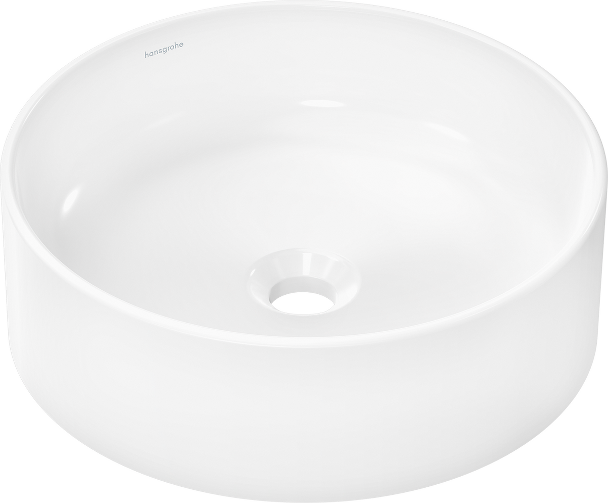 HANSGROHE Xuniva S Aufsatzwaschtisch 400/400 ohne Hahnloch und Überlauf, SmartClean #61071450 - Weiß