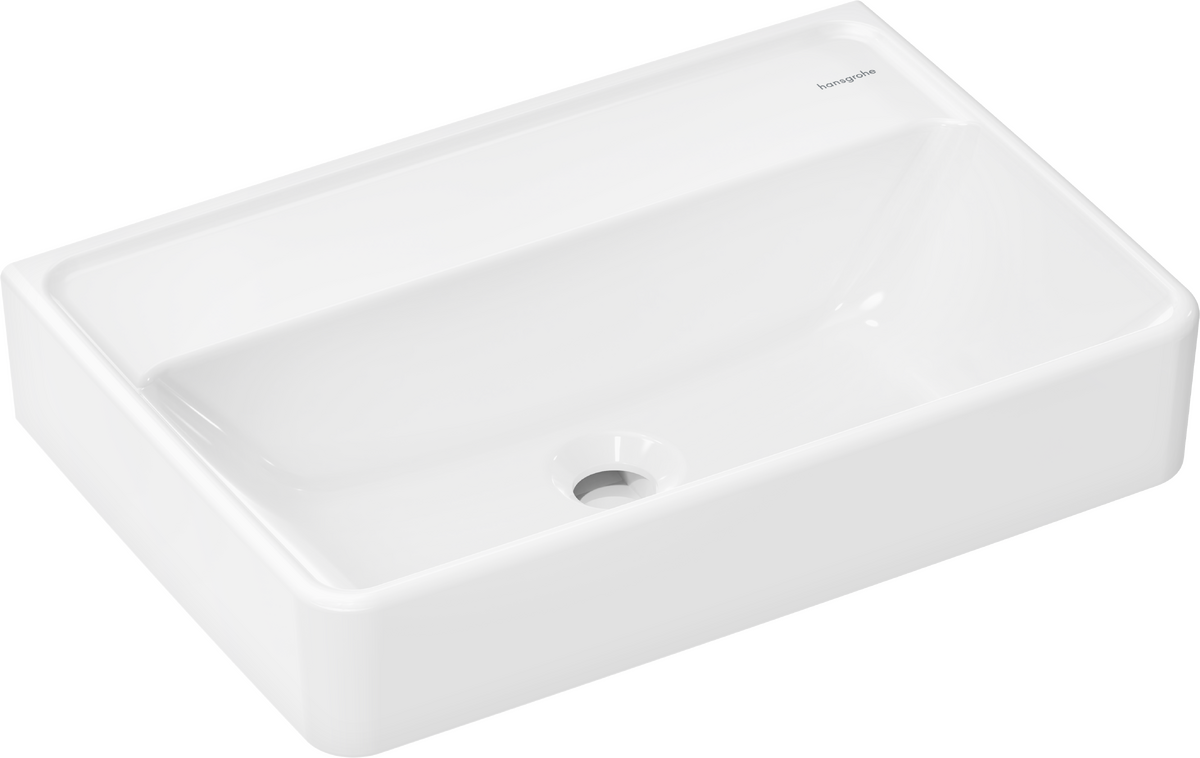 HANSGROHE Xanuia Q Waschtisch Compact 550/370 ohne Hahnloch und Überlauf, SmartClean #61123450 - Weiß