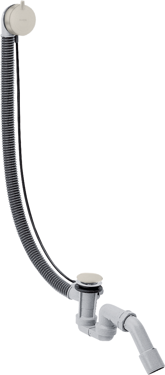 HANSGROHE Komplettset Ablauf- und Überlaufgarnitur für Sonderwannen #58318800 - Edelstahl Optic