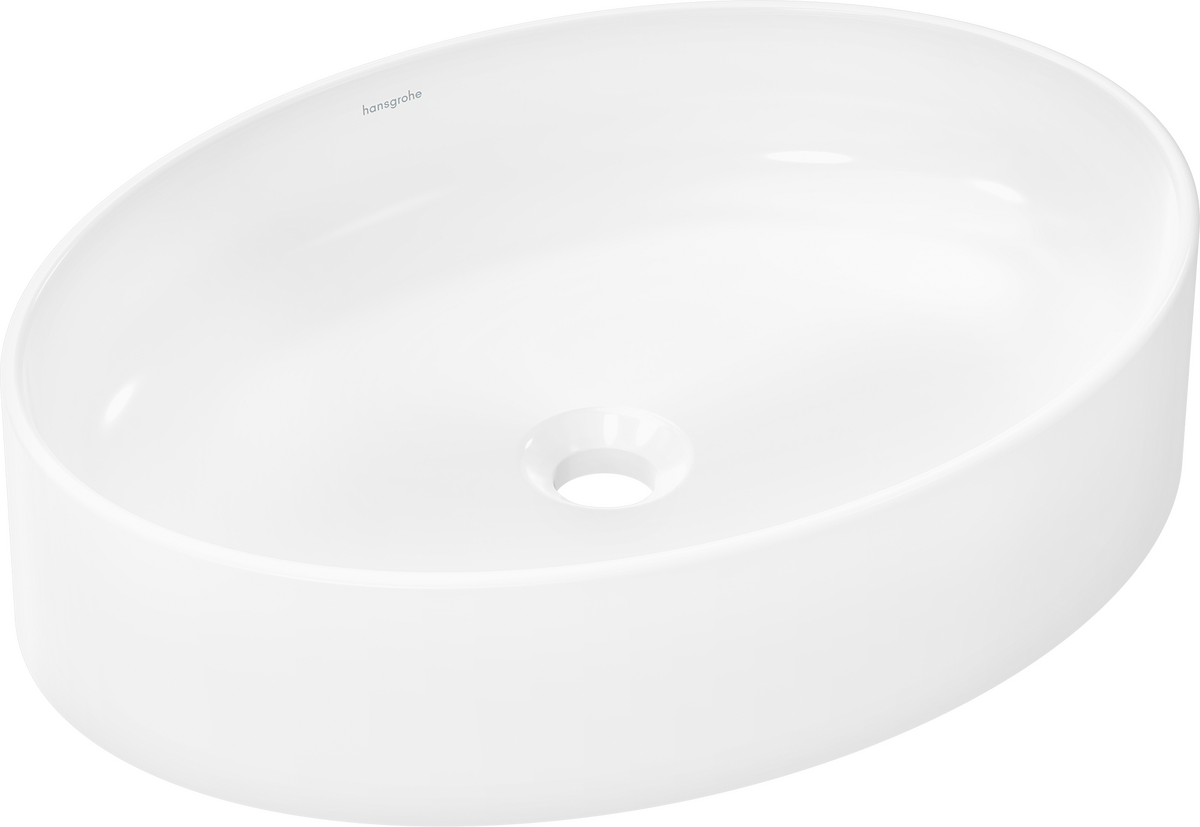HANSGROHE Xuniva D Aufsatzwaschtisch 550/400 ohne Hahnloch und Überlauf #60165450 - Weiß