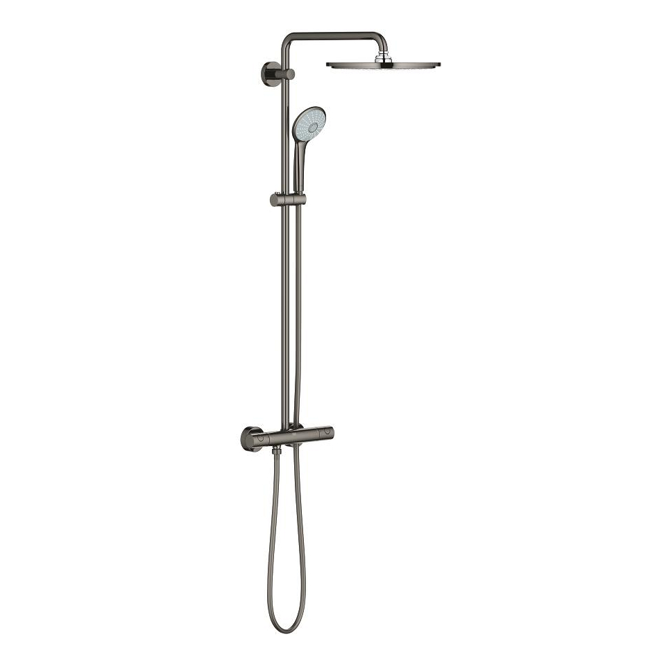 GROHE Euphoria System 310 Duschsystem mit Thermostatbatterie für die Wandmontage #26075A00 - hard graphite