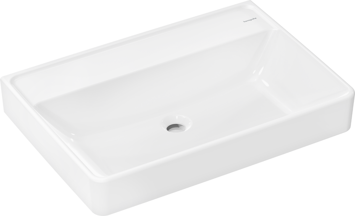 HANSGROHE Xanuia Q Waschtisch 700/480 ohne Hahnloch und Überlauf, SmartClean #61135450 - Weiß