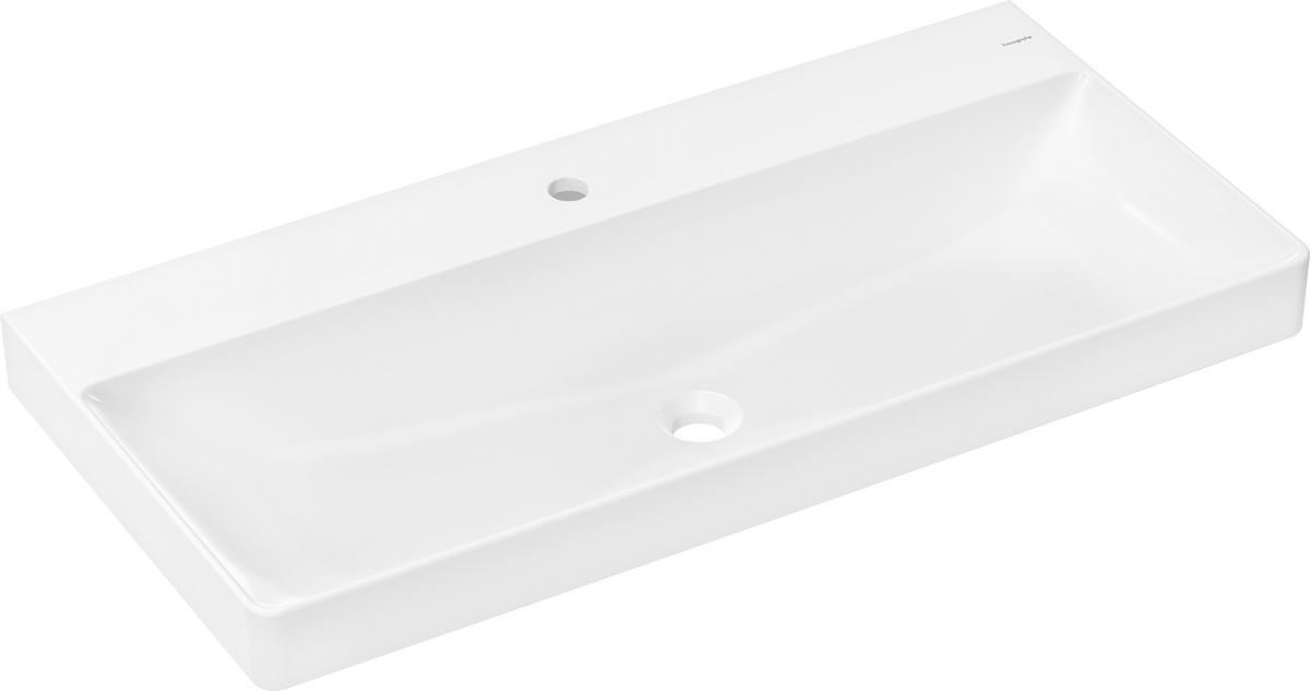 HANSGROHE Xelu Q Waschtisch 1000/480 mit Hahnloch ohne Überlauf #60321450 - Weiß
