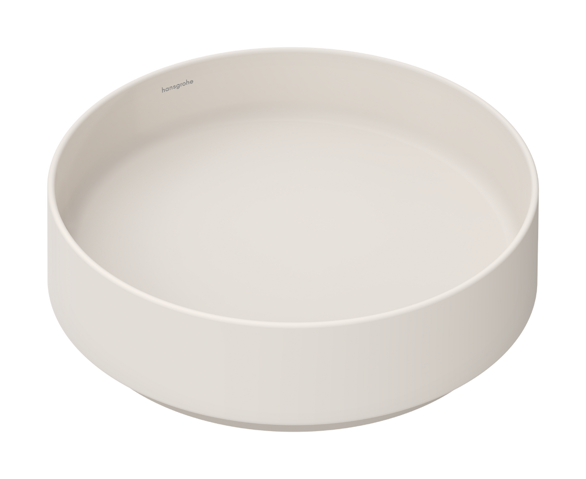 HANSGROHE Xuniva Evo S Aufsatzwaschtisch 400/400 ohne Hahnloch und Überlauf #60323780 - Sandbeige Matt