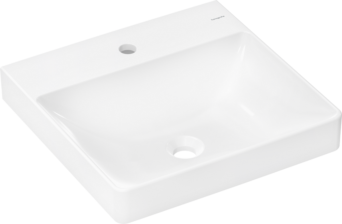 HANSGROHE Xelu Q Handwaschbecken 500/480 mit Hahnloch ohne Überlauf #60316450 - Weiß