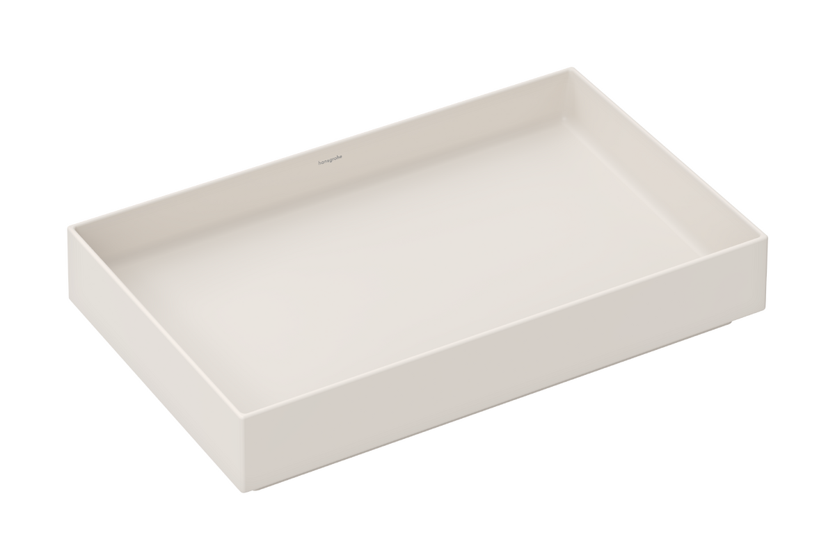HANSGROHE Xuniva Evo E Aufsatzwaschtisch 650/400 ohne Hahnloch und Überlauf #60326780 - Sandbeige Matt