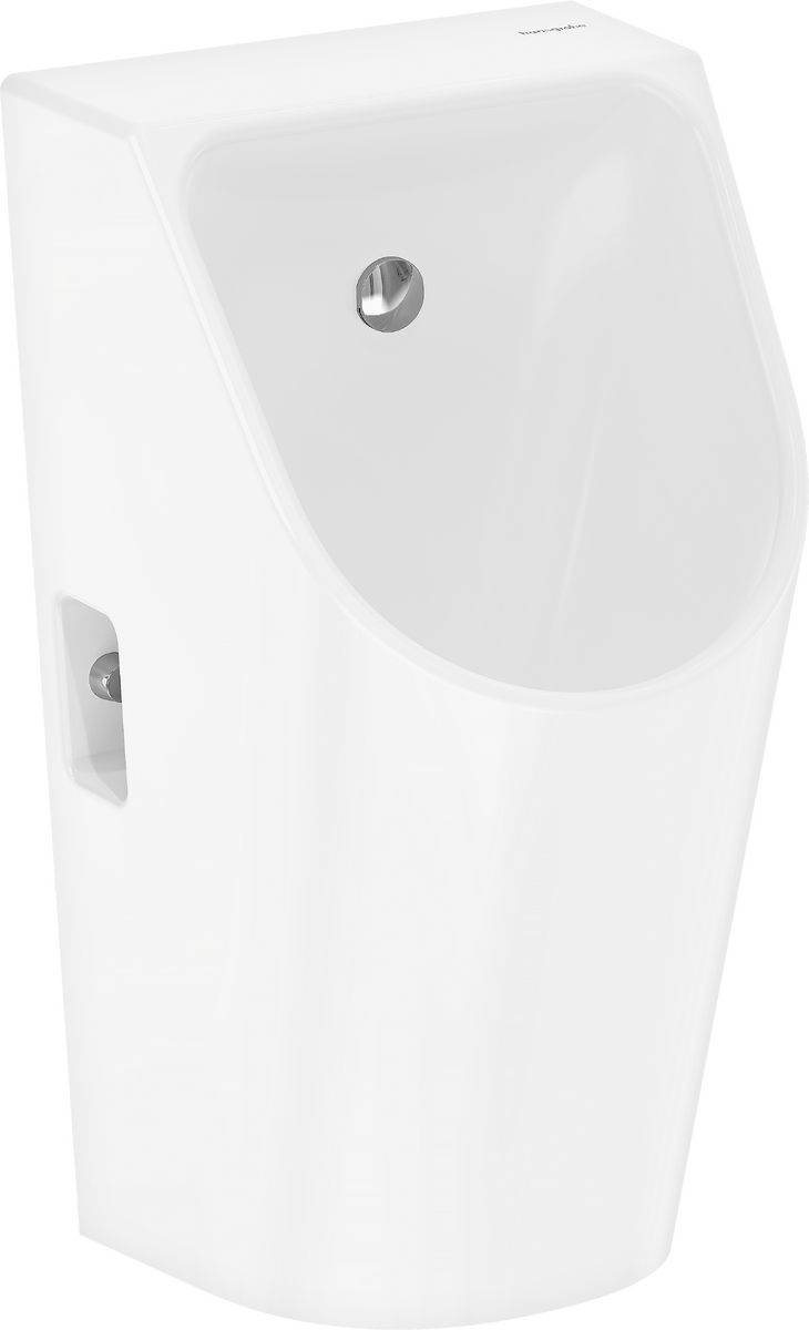 HANSGROHE EluPura Original S Urinal mit Zulauf von hinten und Ablauf nach unten/hinten spülrandlos, HygieneEffect #62048450 - Weiß