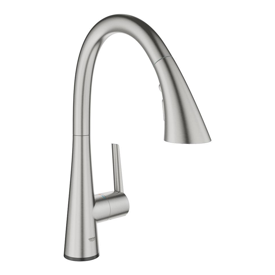 GROHE Zedra Touch Elektronische Einhand-Spültischbatterie, 1/2″ #30219DC2 - supersteel