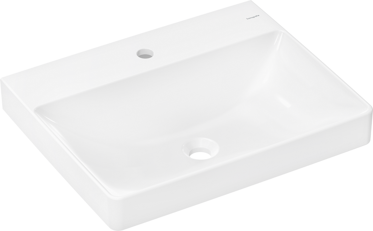 HANSGROHE Xelu Q Waschtisch 600/480 mit Hahnloch ohne Überlauf #60317450 - Weiß